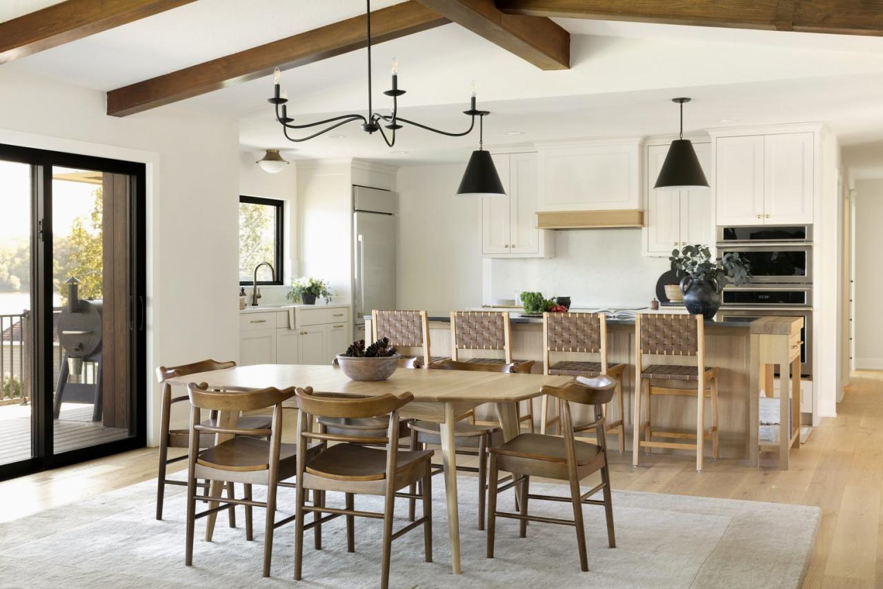 Contemporary wood accents