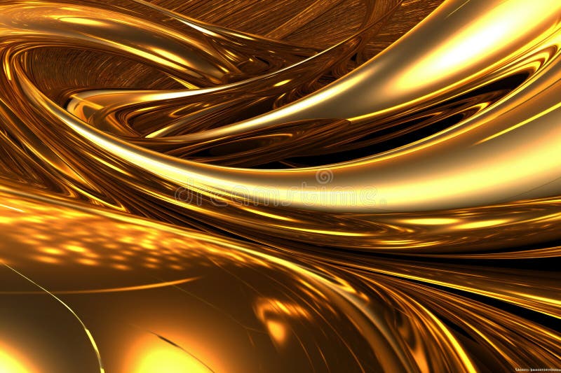Golden metallic finishes